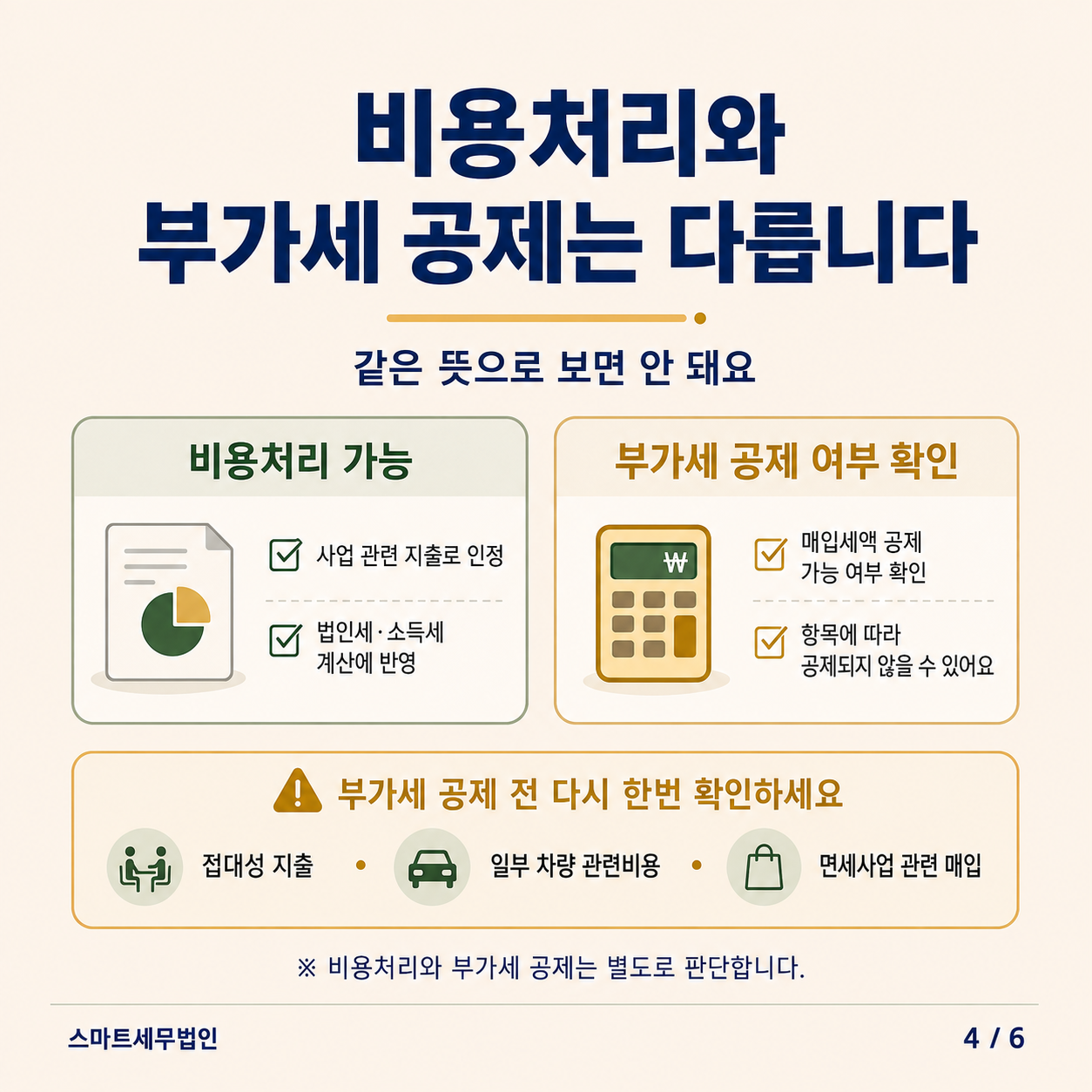 카드로 결제하면 모두 비용처리 될까요? 4번째 장